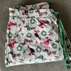 🎁🐶dachshund / wiener dog pajama pants! Cynthia rowley women’s L like new!